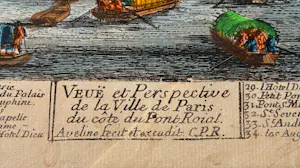 Pierre Aveline - Uitzicht en perspectief van de stad Parijs vanaf de kant van de Pont Royal kopen? Bied vanaf 40!