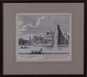 Pieter Schenk - Lot van 9 werkren op papier (gravures, litho, tekening), o.a. Stadsgezichten kopen? Bied vanaf 100!