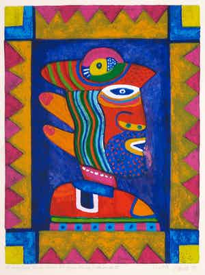 Clemens Briels - Zeefdruk, A window. There must be something behind it II verkocht voor € 60!