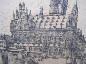 Niet of onleesbaar gesigneerd - Stadhuis Middelburg kopen? Bied vanaf 1!