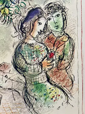 Marc Chagall - lithografische affiche ceret musee d”art moderne paris kopen? Bied vanaf 300!