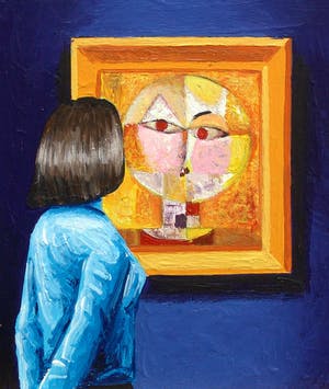 Gerard Boersma - Senecio (Vrouw kijkend naar schilderij van Paul Klee) kopen? Bied vanaf 75!
