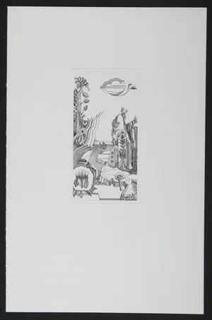 Kedi van der Willigen - Pentekening, Landschap kopen? Bied vanaf 1!