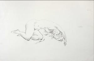 Jan Sluijters (jr.) - Krijttekening, Liggend naakt kopen? Bied vanaf 1!