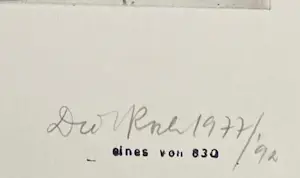 Dieter Roth - Komposition II 1977-1992 - Signierte Original Radierung - sehr gut kopen? Bied vanaf 100!