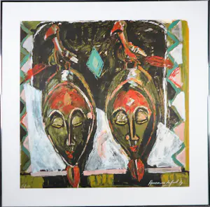 Annemarie de Groot - Litho op papier, Zonder titel - Ingelijst kaufen? Bieten Sie von 40!
