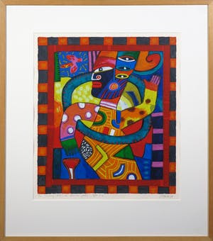 Clemens Briels - Zeefdruk, The winning dress at Valeries party - Ingelijst kopen? Bied vanaf 70!