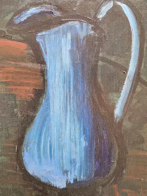 Nicole Grisard - Stilleven met fruit en vaas kopen? Bied vanaf 40!