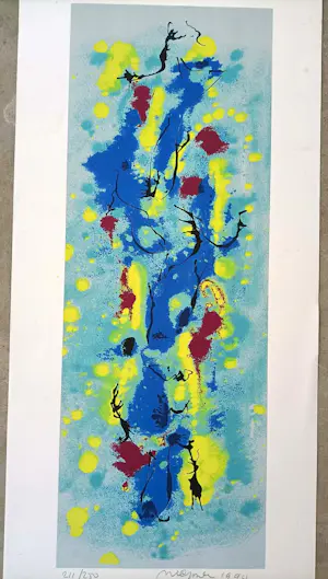 Nic Jonk - abstracte compositie kopen? Bied vanaf 20!