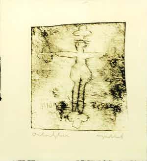 Anton Heyboer - zonder titel maar met lijst verkocht voor € 225!