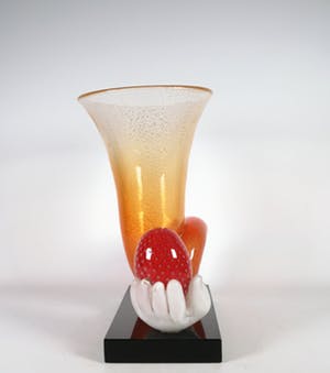 Michel van Overbeeke - Glas, Kelk met hand kopen? Bied vanaf 400!