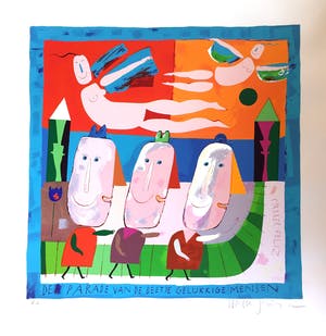 Wouter Stips - De parade van de beetje gelukkige mensen kopen? Bied vanaf 75!