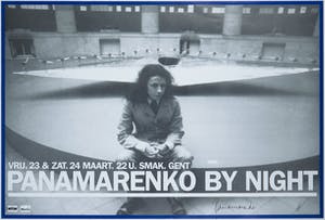 Panamarenko - Gesigneerd affiche Panamarenko by night in het SMAK in Gent - Ingelijst (Groot) kopen? Bied vanaf 1!