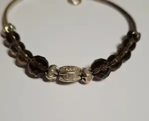 Nieuwe Zilveren  armband van natuurlijke facetgeslepen Rookkwarts kopen? Bied vanaf 70!