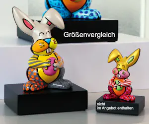 Romero Britto - Skulptur – Grey Rabbit kopen? Bied vanaf 90!