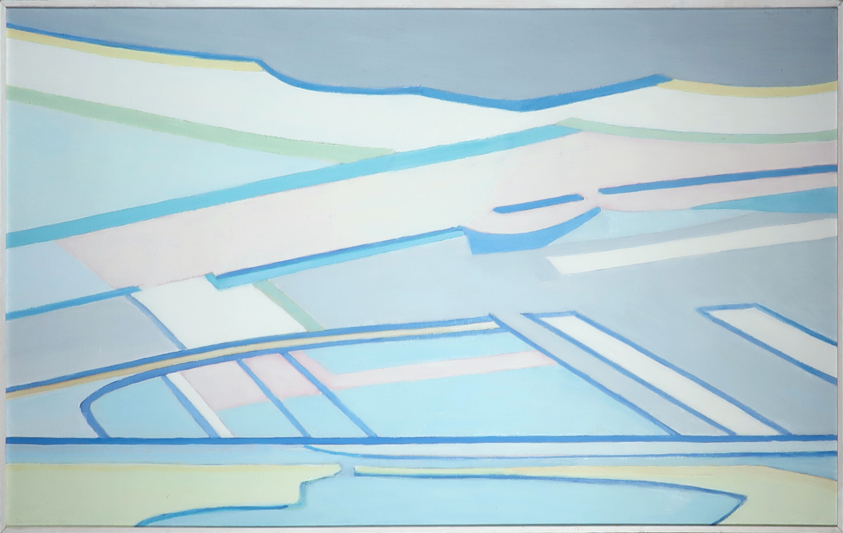 Paul Overhaus - Olieverf op doek, Stil weer - Ingelijst (Groot) verkocht voor € 100!