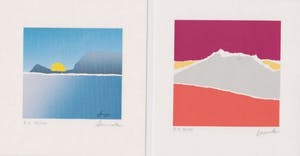 Arthur Secunda - Twee handgesigneerde lithografien: Winter en Herfst kopen? Bied vanaf 20!