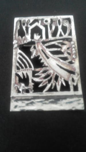 Jeroen Krabbe - Zilveren broche/hanger kopen? Bied vanaf 49!