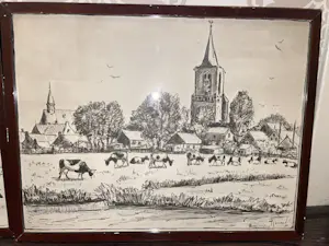 Klaas Zwaan - Twee dorpsgezichten van Bunschoten kopen? Bied vanaf 50!