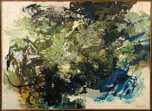 Wladimir Zwaagstra - Olieverf op doek, Abstracte compositie (Groot) verkocht voor € 150!