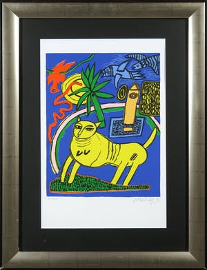 Corneille - Zeedruk, Huit Chats V - Ingelijst kopen? Bied vanaf 1!