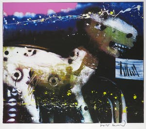 Herman Brood - Grote zeefdruk, Nightride - Ingelijst (Groot) kopen? Bied vanaf 1!