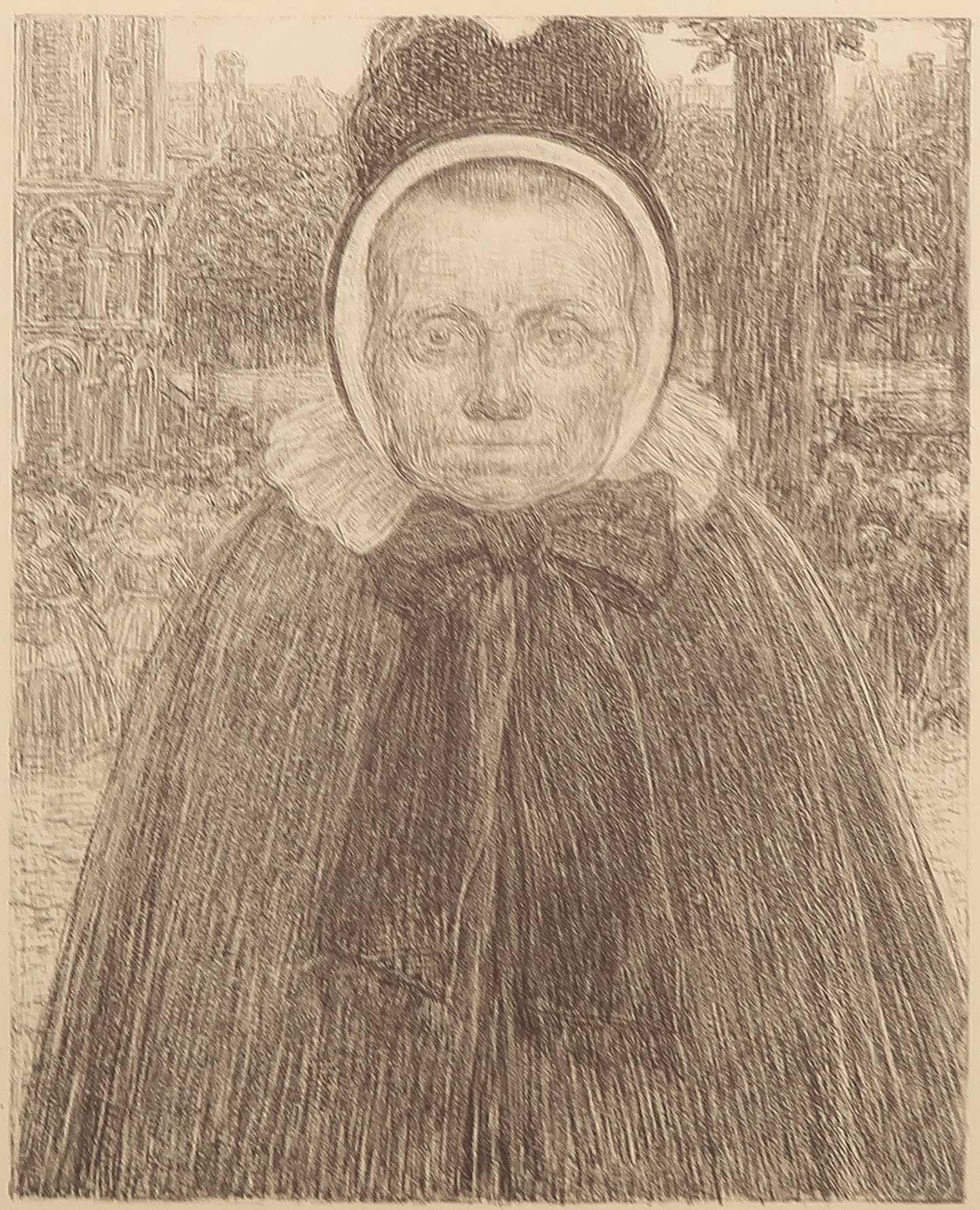 Hendrik Johannes Haverman - Litho, Z.T. Oude vrouw kopen? Bied vanaf 35!