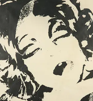 Andy Warhol - Zeldzame zeefdruk uit de serie Ladies and Gentlemen - Ingelijst kopen? Bied vanaf 1!