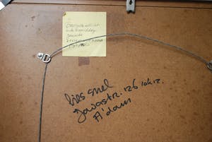 Lies Snel - ingelijste gouache: Amorgos (Griekenland), uitzicht in de namiddag - kopen? Bied vanaf 50!