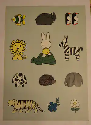 Dick Bruna - O.a. Nijntje op een schildpad ! verkauft für € 90!