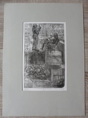 Frits Lindeman - Ets, Titel. " Dag en nacht ". kopen? Bied vanaf 15!