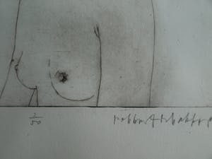 Robbert de Bakker - Ets , Cafe L‘Opera IX Barcelona – gesigneerd & ingelijst – 1991 kopen? Bied vanaf 50!