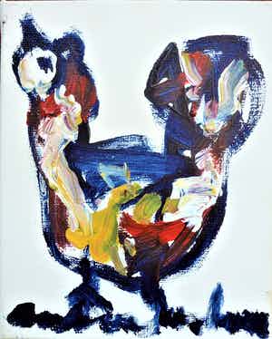 Anton Heyboer - De oervogel . verkocht voor € 375!