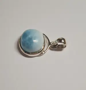Nieuwe zilveren hanger met larimar kopen? Bied vanaf 50!