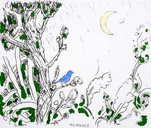 Pieter Holstein - Romance, ingekleurde ets verkocht voor € 45!