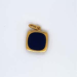 18kt gouden hanger+lapis lazuli, 1,91 grKetting wordt niet meeverkocht. verkocht voor € 80!