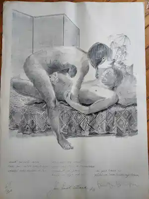 Dees De Bruyne - erotische tekening / naakt vendu pour 75€ !