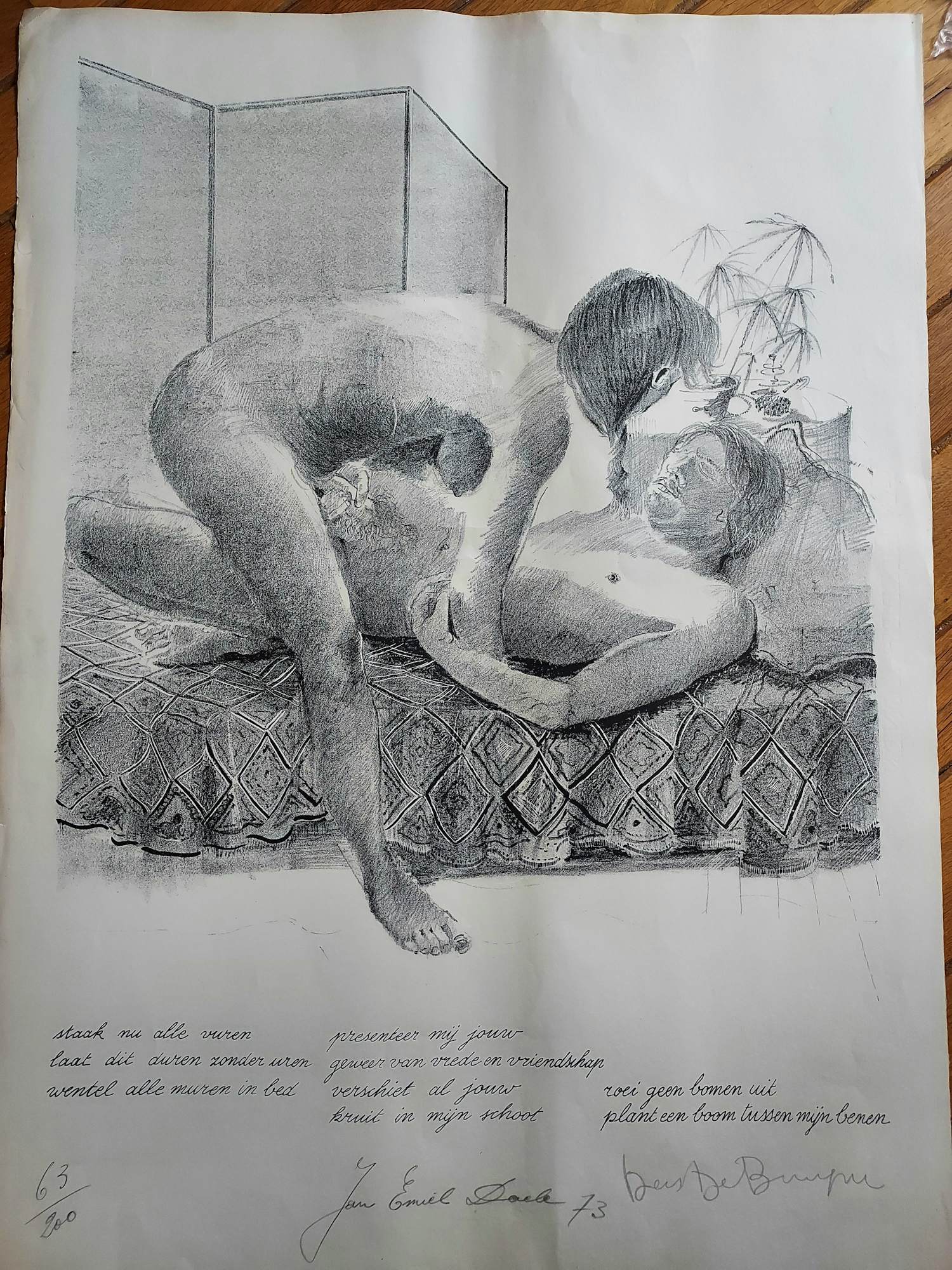 Dees De Bruyne - erotische tekening / naakt kopen? Bied vanaf 75!