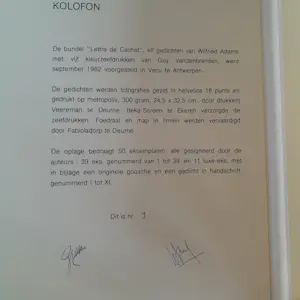 Guy Vandenbranden - lettre de cachet kopen? Bied vanaf 795!