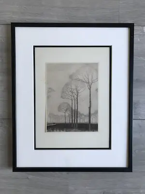 Jan Mankes - Heliogravure De Bomenrij (Mooi ingelijst) kopen? Bied vanaf 75!