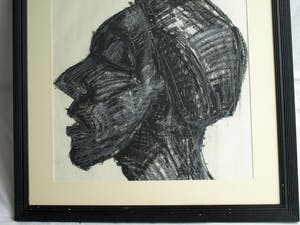 Niet of onleesbaar gesigneerd - Ingelijste tekening, Portret – Gallery Abbott and Holder, Londen - 1985 kopen? Bied vanaf 1!