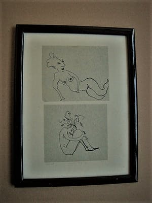 Niet of onleesbaar gesigneerd - Twee originele Inkttekeningen "vrouwelijke naakten" gesigneerd Nicolien kopen? Bied vanaf 1!