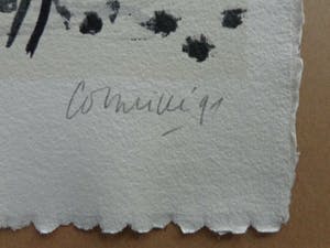 Corneille - ABSTRACTIE / ZW-W LITHO / 30x21cm / SIG / 1991 kopen? Bied vanaf 85!