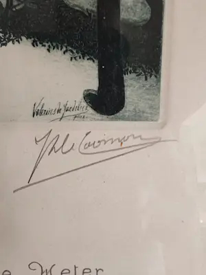 Valerius De Saedeleer - Ets van VALERIUS De Saedeleer reproductie van De bekende Jan De Cooman kopen? Bied vanaf 20!