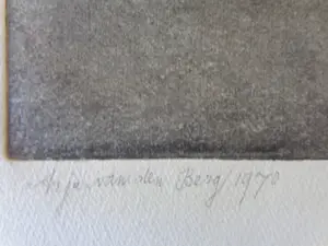 Arja van den Berg - LOT VAN 2 STUKS / ETS / 26x29cm / SIG kopen? Bied vanaf 25!