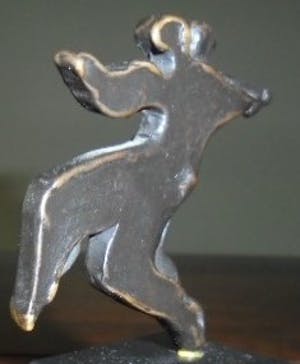 Eric Claus - brons op sokkel - Tango - prachtig patina! kopen? Bied vanaf 189!