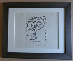 Pierre Alechinsky - COBRA / ZW-W ETS / 51x63cm / KADER / SIG / POEMES / EXEMPLAAR VOOR DICHTER kopen? Bied vanaf 220!