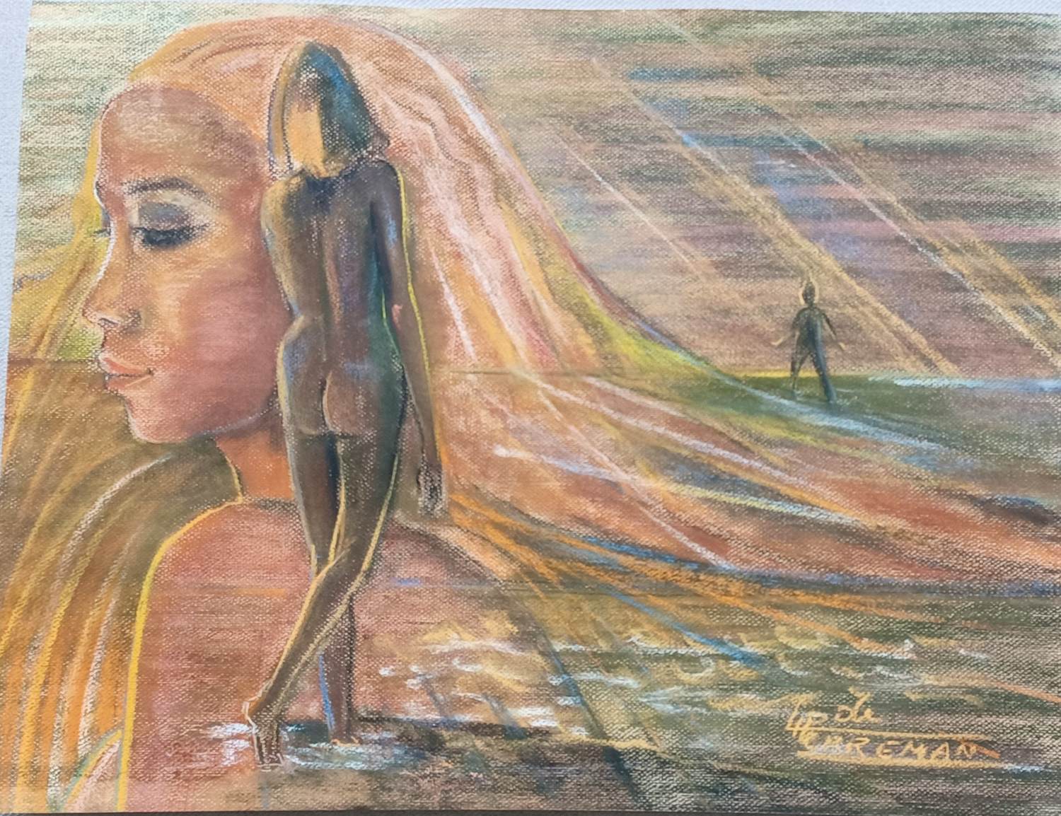 Lode Herreman - Tekening vrouwelijk naakt kopen? Bied vanaf 35!