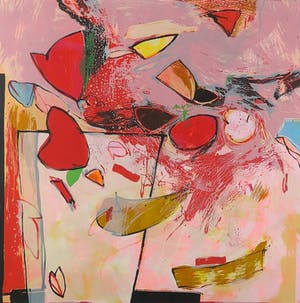 Miriam Slaats - Zeefdruk, Vaasverhaal - Ingelijst kopen? Bied vanaf 1!