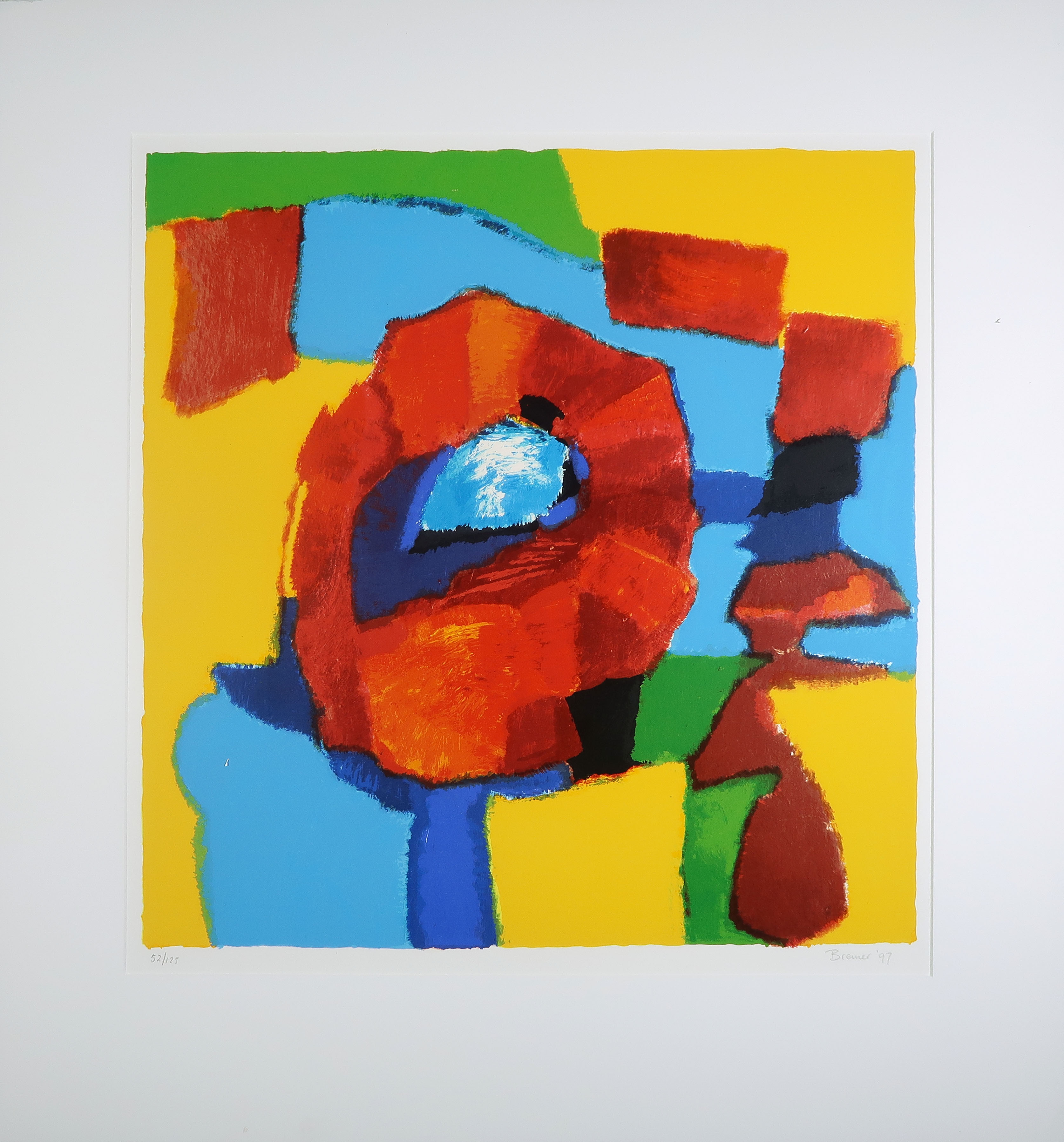 Saskia Bremer - Zeefdruk, Klaproos kopen? Bied vanaf 1!